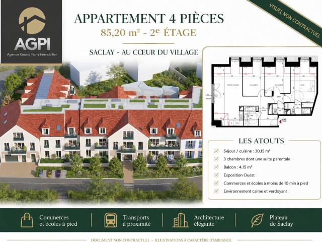 Appartement vente à Saclay, Essonne