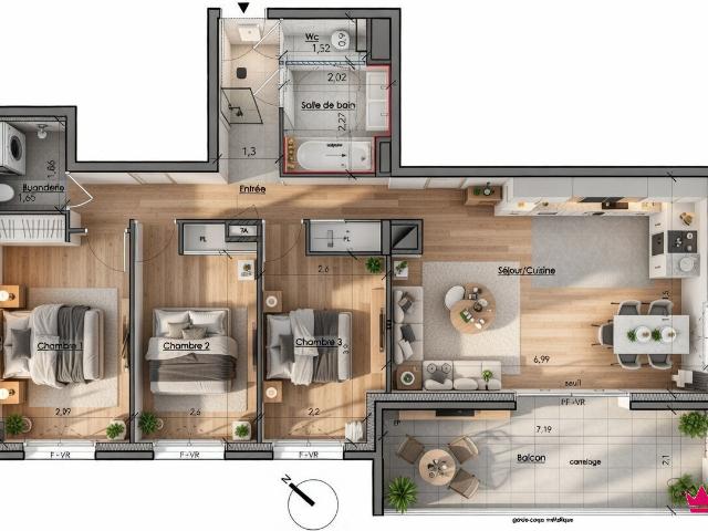 Appartement vente à Grenoble, Montbonnot-saint-martin