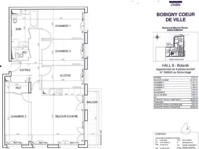 Appartement location à France métropolitaine, Bobigny