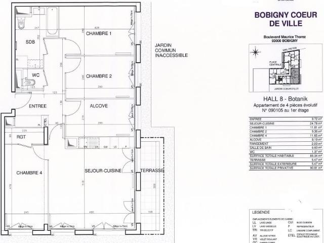 Appartement location à France métropolitaine, Bobigny
