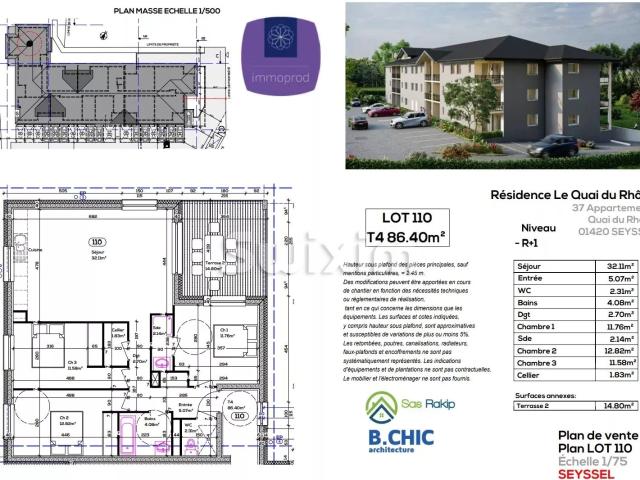 Appartement vente à Belley, Auvergne-Rhône-Alpes
