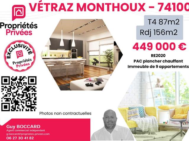 Appartement vente à Saint-Julien-en-Genevois, Vétraz-monthoux