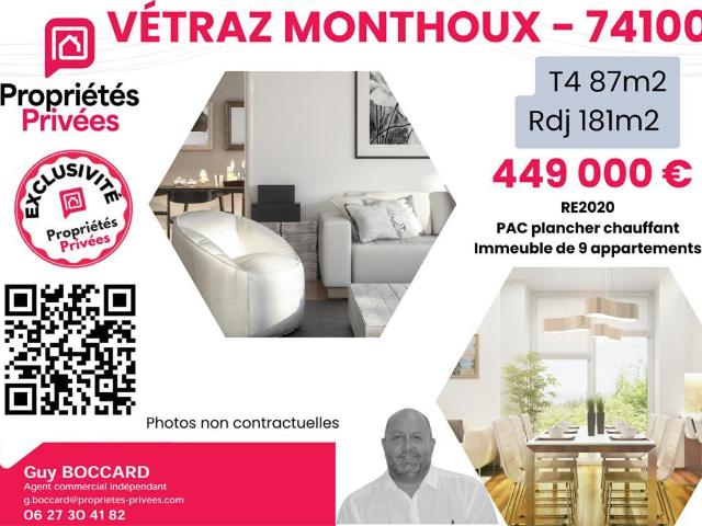 Appartement vente à Saint-Julien-en-Genevois, Vétraz-monthoux