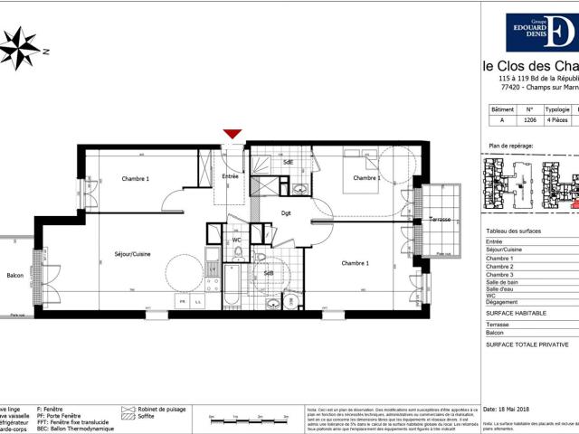 Appartement vente à Torcy, Champs-sur-marne