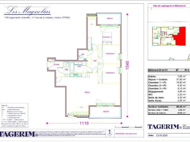 Appartement location à Melun, Vaux-le-pénil