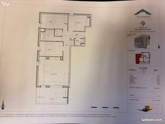 Appartement vente à Albertville, Queige