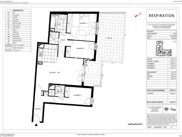 Appartement vente à Nanterre, Rueil-malmaison
