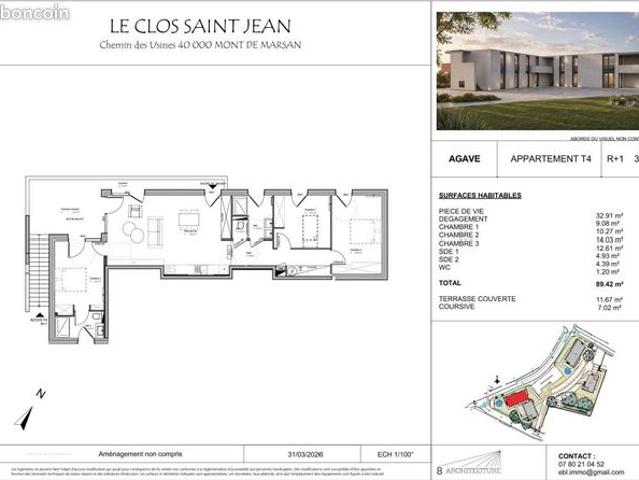Appartement vente à Mont-de-Marsan, Mont-de-marsan