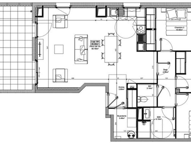 Appartement vente à Étupes, Doubs