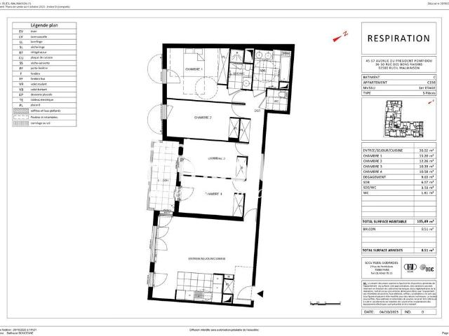 Appartement vente à Nanterre, Rueil-malmaison