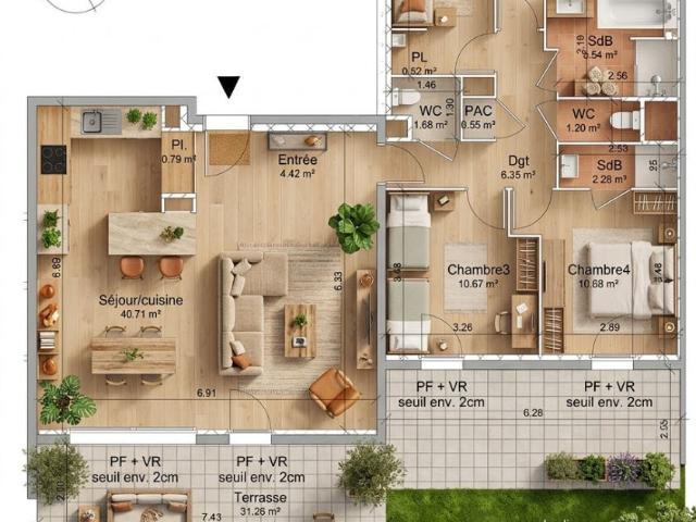 Appartement vente à Grenoble, Vif
