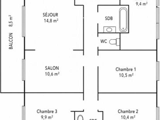 Appartement vente à Chemin de Saint-Honorat, Toulon