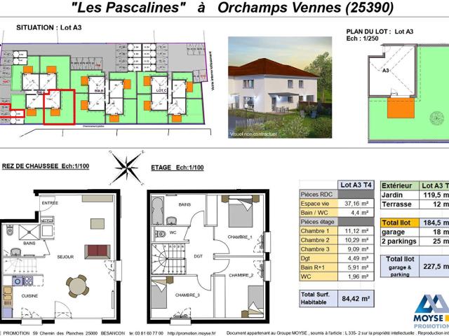 Appartement vente à Pontarlier, Orchamps-vennes