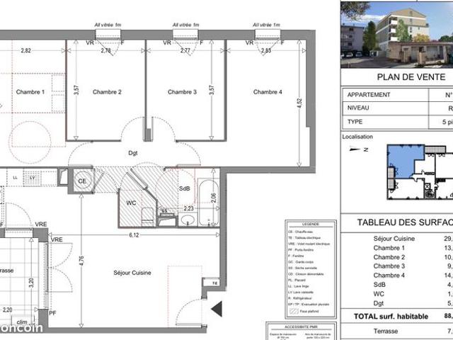 Appartement vente à Grenoble, La Garde