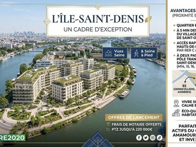 Appartement vente à Saint-Denis, L'ile-saint-denis