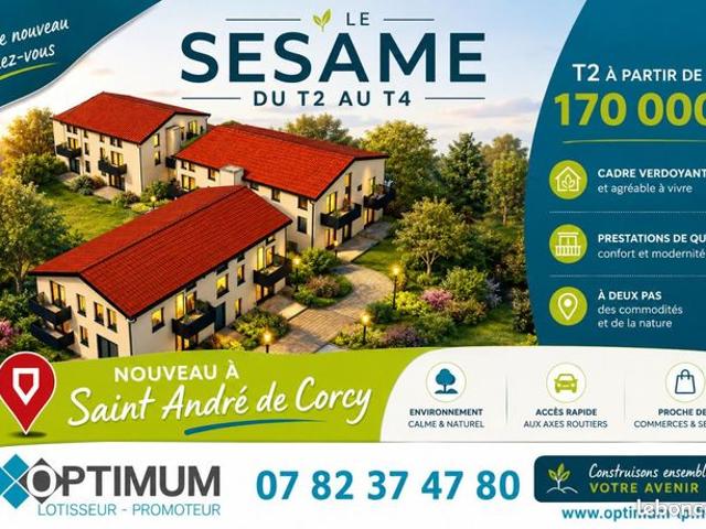 Appartement vente à Bourg-en-Bresse, Saint-andré-de-corcy
