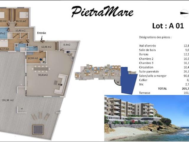 Appartement vente à Bastia, San-martino-di-lota
