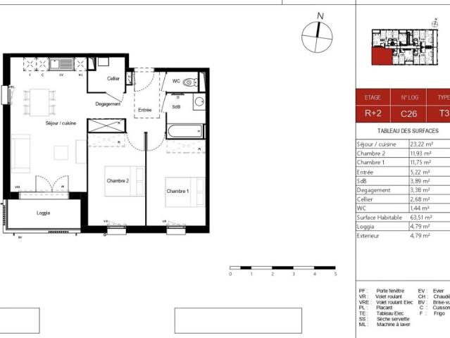 Appartement vente à Cahors, Pradines