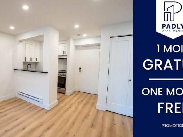 Apartment for rent in St. Leonard's, Quebec