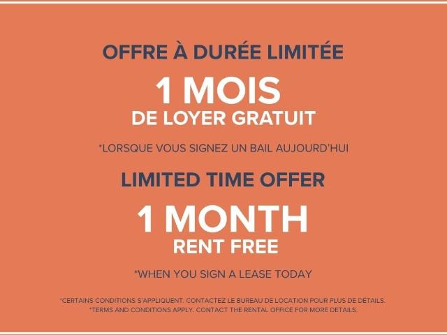 Apartment for rent in St. Leonard's, Quebec