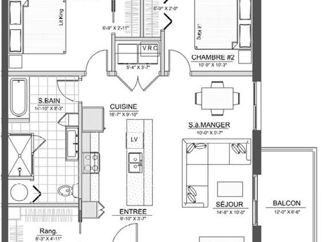 Apartment for rent in Le Val-saint-françois, Quebec