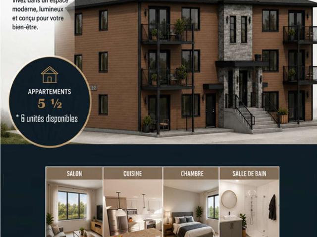 Apartment for rent in Saint Hilarion, Quebec