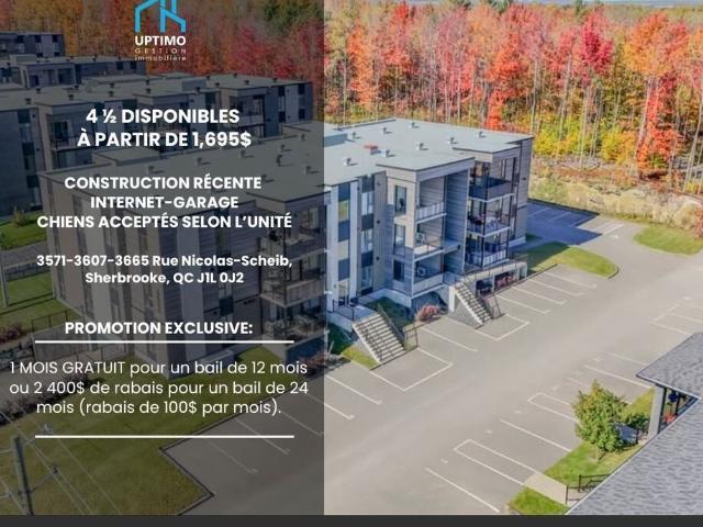 Apartment for rent in Sherbrooke, Quebec