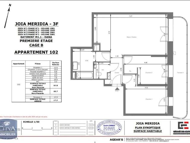 Appartement location à Les Moulins, Nice