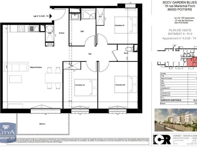 Appartement location à Poitiers Ouest, Poitiers