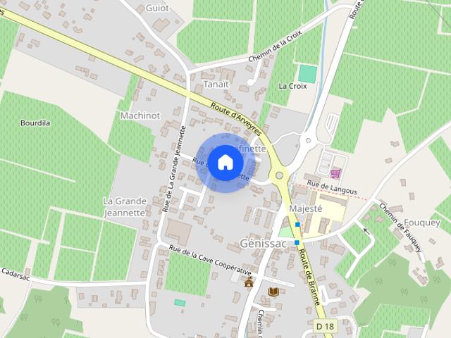 Studio location à Libourne, Génissac