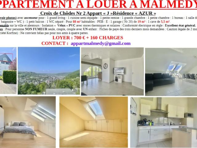 Appartement location à Malmedy, Wallonie