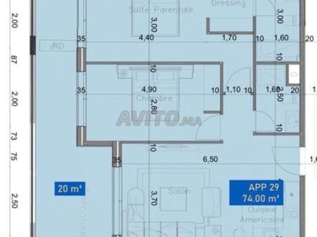 Appartement vente à L'Oriental