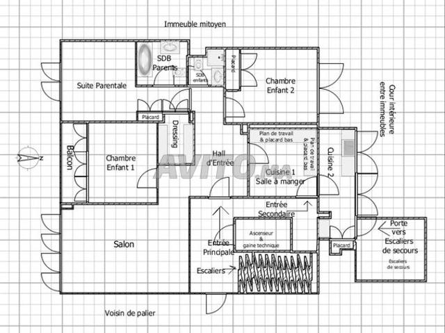 Appartement vente à Anfa, Gharb-Chrarda-Beni Hssen