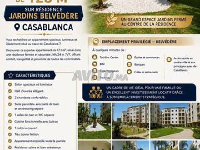 Appartement vente à Anfa, Gharb-Chrarda-Beni Hssen