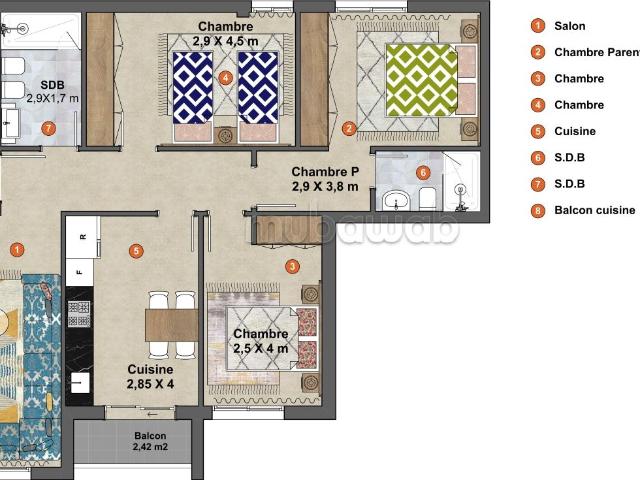 Appartement vente à Tétouan, Tanger-Tétouan