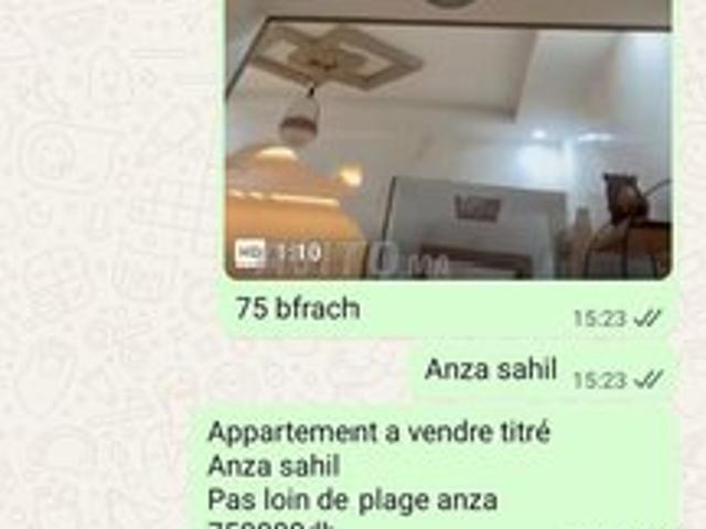Appartement vente à Agadir, Oued ed Dahab-Lagouira