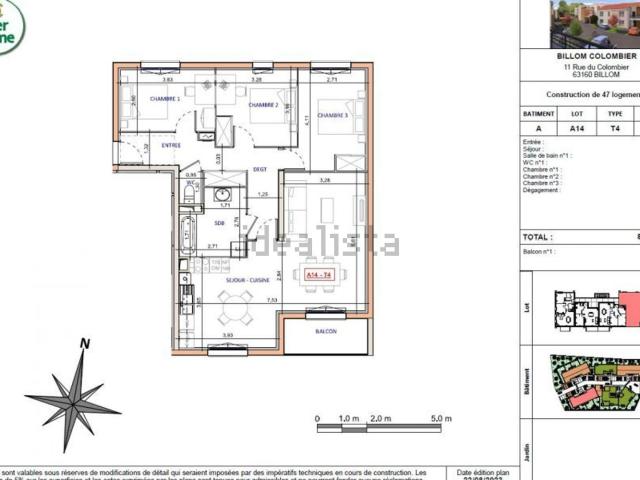 Appartement vente à Puy Garret, Billom