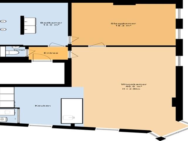 Appartement te huur in Middelland, Rotterdam