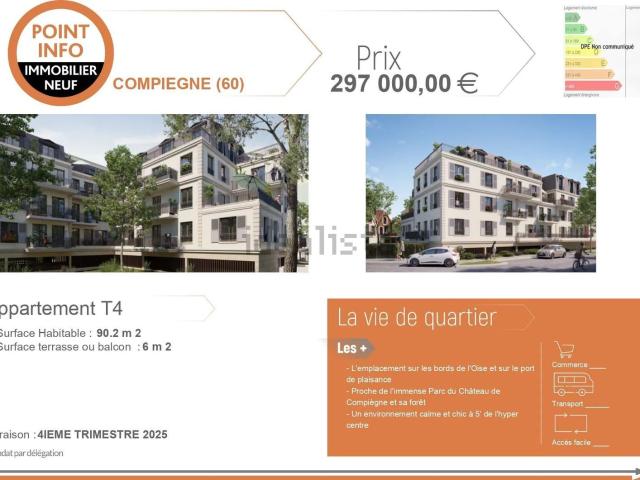 Appartement vente à Saint-Lazare - Les Avenues, Compiègne