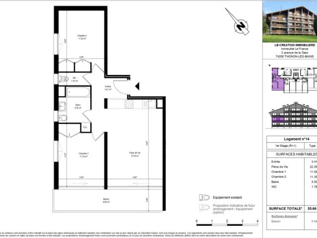 Appartement vente à Thonon-les-Bains, La Baume