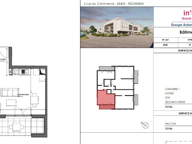 Appartement location à Zone industrielle Est, Riedisheim