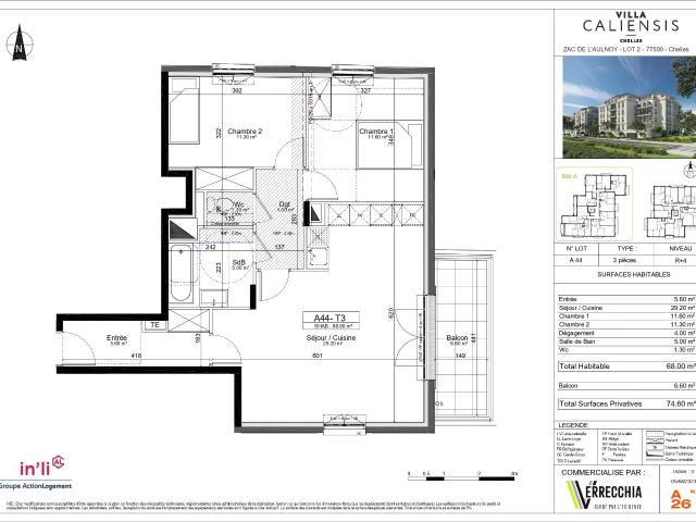 Appartement location à Belle-Île, Chelles