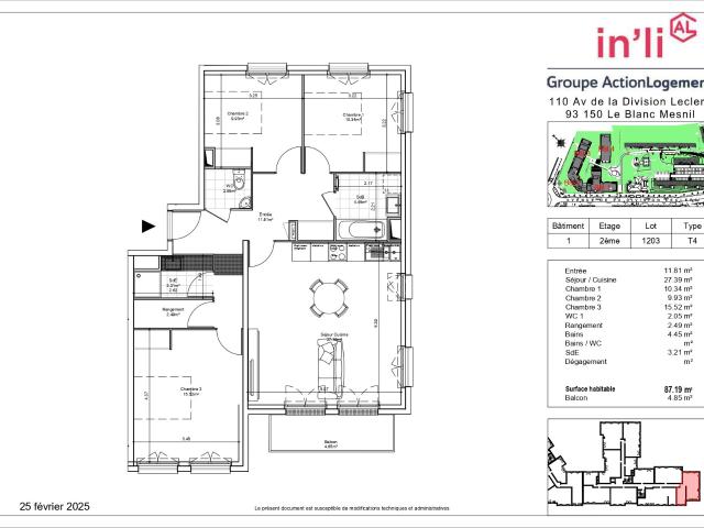 Appartement location à Le Raincy, Le Blanc-mesnil