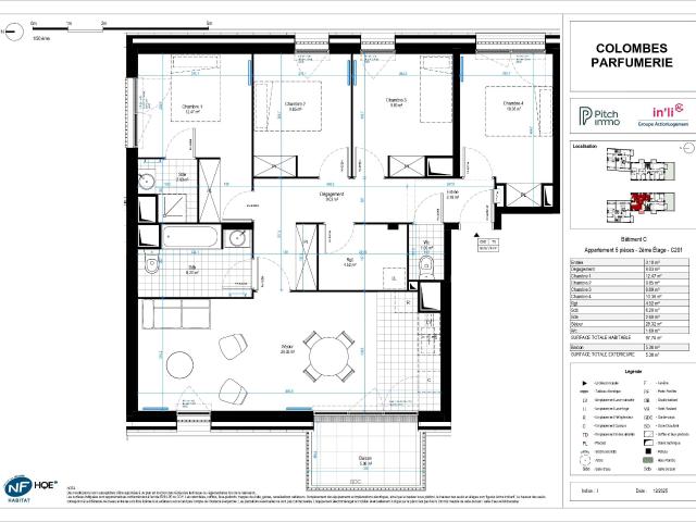 Appartement location à Centre, Colombes