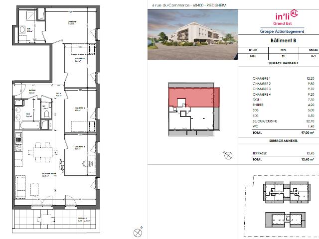 Appartement location à Zone industrielle Est, Riedisheim