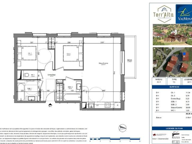 Appartement vente à Cordon, Haute-Savoie