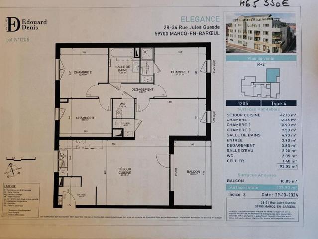 Appartement vente à Lille, Marcq-en-Barœul