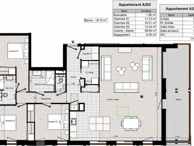 Appartement vente à Bonneville, Morillon