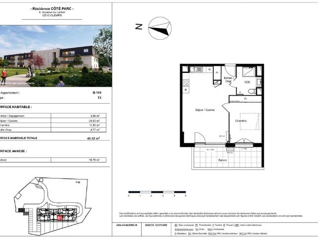Appartement vente à Rodez, Olemps