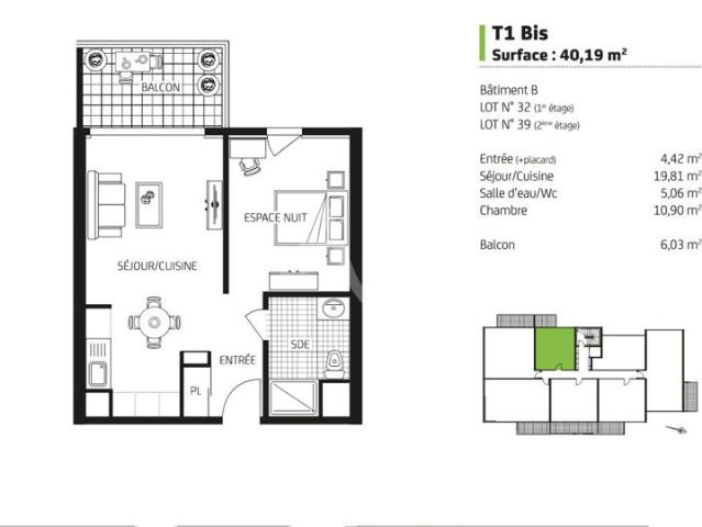Appartement vente à Nantes, Carquefou